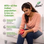 Nature's Way Alive Calcium Bone Support with Vitamin D3,Magnesium and Vitamin K2-7 | Joint and Bone support for Men & Women | Natural Calcium for Strong Bones & Teeth - 60 Veg Tablets - Image 5