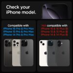 Spigen EZ Fit Optik Pro Tempered Glass Camera Lens Protector Guard for iPhone 16 Pro / 16 Pro Max / 15 Pro / 15 Pro Max / 14 Pro / 14 Pro Max (Natural Titanium) - 2 Pack - Image 3