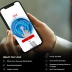 Link Smart Flexi Digital Biometric Rim Lock for Main Door (Wi-Fi, Mobile App, Black) - Anti-Scratch, Fingerprint Access, Remote Unlocking - Image 3