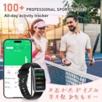 Fitness Tracker with 24/7 Heart Rate, Blood Pressure, Step Tracker, Calorie Tracking, Fitness Watch Waterproof Activity Tracker with Sleep Tracker for Women Men, Black - Image 5