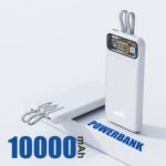 Unix UX-1513 10000mAh Slim Power Bank with Fast Charging | Dual USB Output, Type-C Input/Output, Digital Display | Multi-Layer Protection – Portable Battery Backup for iPhone, Android - (White) - Image 3