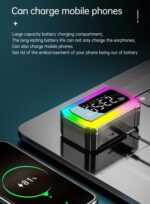 Newly Launched GQ-03 Truly Wireless Earbuds TWS | Upto 120Hrs Use time | Bluetooth V5.3 | Quad Mics with AI-ENC | 40ms Low Latency Gaming |Time Display | Week Display | Breathing LED Lights - Image 5