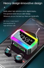 Newly Launched GQ-03 Truly Wireless Earbuds TWS | Upto 120Hrs Use time | Bluetooth V5.3 | Quad Mics with AI-ENC | 40ms Low Latency Gaming |Time Display | Week Display | Breathing LED Lights - Image 6