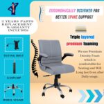 NEWTURN® Maxson Mid Back Adjustable Handle Cushion revolving Chair for Home/Office/Work/Computer/Corporates/WFH/Gaming with 2 Yrs Parts repl. wrty(pre_asmbld) (Executive, Grey) - Image 6
