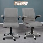 NEWTURN® Maxson Mid Back Adjustable Handle Cushion revolving Chair for Home/Office/Work/Computer/Corporates/WFH/Gaming with 2 Yrs Parts repl. wrty(pre_asmbld) (Executive, Grey) - Image 7