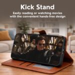 AIBEX ® Compatible for Motorola Egde 70 Fusion 5G Flip Cover Leather Finish | Inside TPU with Card Pockets | Wallet Stand | Complete Protection Flip Case Brown - Image 6