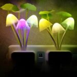 Magic Mushroom Shape LED Night Color Changing Lamp with Automatic On/Off Smart Sensor for Home/Bedroom - Image 3