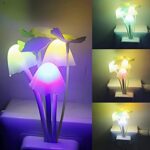 Magic Mushroom Shape LED Night Color Changing Lamp with Automatic On/Off Smart Sensor for Home/Bedroom - Image 4