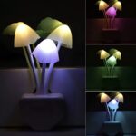 Magic Mushroom Shape LED Night Color Changing Lamp with Automatic On/Off Smart Sensor for Home/Bedroom - Image 6