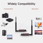 BLACK CROWN HDMI Wireless 100 Meter Range Transmitter and Receiver, 1080P Wireless HDMI Extender Adapter for Streaming Video/Audio from Laptop/PC to TV/Projector/Monitor (100M Extender) - Image 5