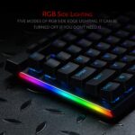 Redragon K580 VATA RGB USB LED Backlit Mechanical Gaming Keyboard with Macro Keys & Dedicated Media Controls, Onboard Macro Recording (Blue Switches) - Image 6
