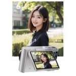 Tangxi 4K Digital Camera for Photography, 64MP HD Autofocus Vlogging Camera with 2.8 180° Flip Screen, Retro Mirrorless Video Cam with 16X Digital Zoom, AI Stabilization (Silver) - Image 9