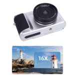 Tangxi 4K Digital Camera for Photography, 64MP HD Autofocus Vlogging Camera with 2.8 180° Flip Screen, Retro Mirrorless Video Cam with 16X Digital Zoom, AI Stabilization (Silver) - Image 10