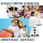 Hi-PLASST (3pcs) Type-A US Converter Plug // India to USA Universal Travel Adapter for USA, Canada, Mexico, Brazil, Philippines, Cuba, Thailand, Taiwan, Japan, Panama, etc - Image 6