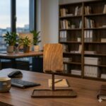 Premium MDF Mobile Phone Stand for Desk | Wooden Mobile Holder for Table | DIY Mobile Stand for Online Classes, Video Calls & Watching | Phone Holder for Home & Office - Image 3