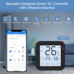 ACAGALA Tuya Smart WiFi IR Air Conditioner Controller Thermostat with LCD Display App Control Temperature Humidity Sensor Monitor Compatible with Alexa Home for Mini Split Portable AC - Image 4
