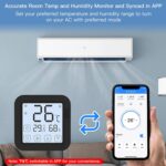 ACAGALA Tuya Smart WiFi IR Air Conditioner Controller Thermostat with LCD Display App Control Temperature Humidity Sensor Monitor Compatible with Alexa Home for Mini Split Portable AC - Image 5
