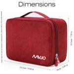Aavjo Electronics Cosmetics Travel Organizer, Portable Bag for Accessories like Cables, Gadget Storage, Power Bank, Phone Charger, Universal Cable Storage Bag for Office and Home (Red) - Image 3