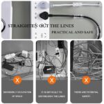 20Pieces Wire Organizer Cable Management Clip Desktop Cord Hook with 3M Adhesive Foam Cord Management for TV PC Laptop Ethernet Cable Desktop Home Office (Transparent) - Image 4