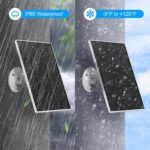 5W Solar Panel Charger Compatible with Ring Video Doorbell 3/3 Plus /4 Battery, Battery Video Doorbell Plus, IP65 Waterproof, 360° Adjustable Mount,10ft Charging Cable, - Image 8