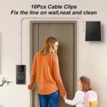5W Solar Panel Charger Compatible with Ring Video Doorbell 3/3 Plus /4 Battery, Battery Video Doorbell Plus, IP65 Waterproof, 360° Adjustable Mount,10ft Charging Cable, - Image 9