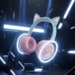 𝓓rumstone (𝟑𝐘𝐄𝐀𝐑 𝐖𝐀𝐑𝐑𝐀𝐍𝐓𝐘) Cat Ear Wireless Headphone with LED Light Up Ears Bluetooth Gaming Headset Cushioned Earpads Adjustable Headband Deep Bass Sound Built-in Mic for Kids & Adults - Image 9