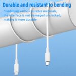 Type-C To Type-C Cable For Tata Tigor XZ Plus DT Leatherette Pack Original USB Data & Charging Cable PD Dash WRAP Fast Charging 60W High Speed QC 3.0 Cable (White, 4Amp, SH.K5) - Image 4