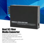 Gigabit Fast Ethernet Media Converter Single Mode 10 100 1000Base Tx Dual SC Media Converter Excellent Chips Metal Case for Home (EU Plug) - Image 6