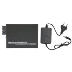 Gigabit Fast Ethernet Media Converter Single Mode 10 100 1000Base Tx Dual SC Media Converter Excellent Chips Metal Case for Home (EU Plug) - Image 7