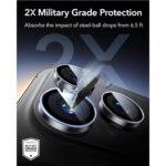 amazon basics Camera Glass Lens Protector Ring for Samsung Galaxy S26 Ultra 5G Case Friendly with Edge to Edge Coverage and Easy Installation (Purple) - Image 6