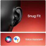 Original for Boat 162 V2 Wired Music Earphones with 10mm Drivers, Premium Metallic Earbuds, in-Line Controls, Mic and 3.5mm Jack – Bold Black XC532W - Image 3