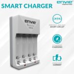 ENVIE® (ECR-20) Beetle Wall Charger for AA & AAA (Ni-MH/Ni-CD) Rechargeable Batteries with LED Indicators, Charge 2 or 4 Batteries at a Time - Image 5
