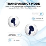 Unix Airbuds Z4 UNO True Wireless Earbuds | 40H Playtime, 13mm Bass Drivers, Dual Mic with ENx, BT 5.4, Beast Mode, Type-C Fast Charging, 2 MOC IC Protection, Spatial Audio – TWS Earbuds (Blue) - Image 3