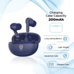 Unix Airbuds Z4 UNO True Wireless Earbuds | 40H Playtime, 13mm Bass Drivers, Dual Mic with ENx, BT 5.4, Beast Mode, Type-C Fast Charging, 2 MOC IC Protection, Spatial Audio – TWS Earbuds (Blue) - Image 5