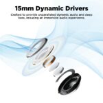 Unix Airbuds Z4 UNO True Wireless Earbuds | 40H Playtime, 13mm Bass Drivers, Dual Mic with ENx, BT 5.4, Beast Mode, Type-C Fast Charging, 2 MOC IC Protection, Spatial Audio – TWS Earbuds (Blue) - Image 6