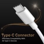 UMAKE Type-C Earphones | Noise Cancelling, Inline Mic & Volume Control, Immersive Bass, Lightweight, Tangle-Free, Compatible with Android Smartphones, Tablets, Laptops (White) (3 Months Warranty) - Image 5