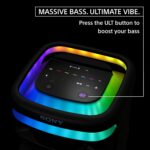 SONY New Launch ULT Tower 10 Party Speaker with ULT Button(2 Modes) for Massive Bass and Powerful 360 Sound & Party Lights, Wireless Mic for Karaoke, Bluetooth, Touch Panel, TV Sound Booster - Image 4