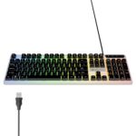 Zebronics Wired Keyboard & Mouse Combo, 104-Key, 1200 DPI, ₹ Key & Multimedia Controls, Ergonomic Mouse, 1.3m Cable, Multicolor LED (War 2, White + Black) - Image 3