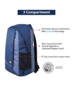 STOLT COWL Laptop Backpack | Fresh Contemporary Design with Custom Sliders | With SecureIT Tablet Pouch | 3 Compartments with Upgraded Back Support | For Office, College, School (Bottle Green) - Image 3