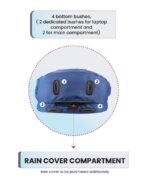 STOLT COWL Laptop Backpack | Fresh Contemporary Design with Custom Sliders | With SecureIT Tablet Pouch | 3 Compartments with Upgraded Back Support | For Office, College, School (Bottle Green) - Image 6