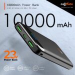 CALLMATE Chargemaster 100 Fast Charing 10000mAh Power Bank, 23W (2X QC3.0 USB Output & Type C PD), Power Delivery, Quick Charge for iPhone, Android & Other Devices (Lithium Polymer) (Black) - Image 3