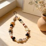 figurine Phone Wrist Strap, Phone Charm Strap, Brown Beaded Phone Chain for Daily Commute and Travel, Fashion Accessory for Smartphones, Single Piece Retro Design - Image 7