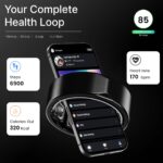 Leaf Halo Smart Ring | Health Tracker | Sleep, Fitness, Stress | Includes 30+ Workout Modes | Battery upto 10 Days | Buy Sizing Kit First | Track Steps, HRV, SPO2 & Periods | Carbon Black - Size 9 - Image 6