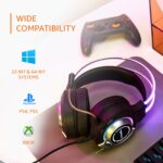 Amazon Basics RGB Wired Gaming On Ear Gaming Headphone, 2 Meter Braided Cable, with mic, Suspension Design, 3.5mm Connector (USB A only for RGB, Black) - Image 7
