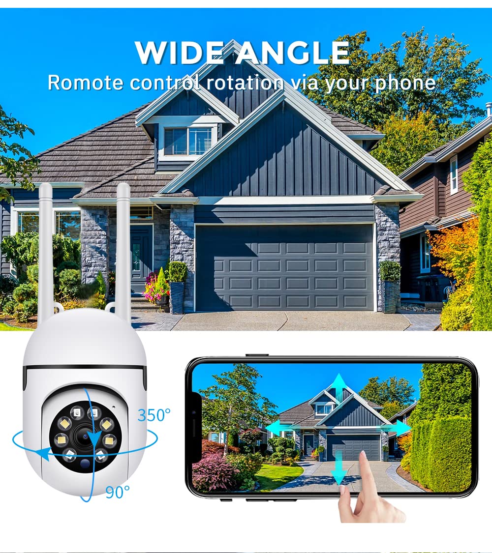 Wi-Fi Indoor Camera 4MP HD Pan-Tilt Zoom CCTV Camera, Outdoor Indoor Security 2 Way Talk, Color Night Vision, Motion Detection, Multi User View, Support SD Card (Up to 128GB),CCTV Camera - Image 3