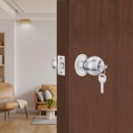 Godrej Cylindrical Lock | with 3 Keys | Classic Range | for Bedroom Door, Internal Wooden Door | 6cm (60mm) Backset | Suitable for Left/Right Handed & Inside/Outside Opening | 5 Years Warranty - Image 3