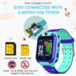 GameSir Q18 Kids Smart Watch 1.44" TFT Display 3G / 4G SIM Support, Learning & Gaming Apps, Gift Watch, Waterproof, LBS/GPS Tracking. 2 Way Calling Smartwatch for Boys & Girls (Blue) - Image 3
