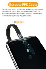 Usb C Cable 5.3 Inch, Usb A To Usb C 60W Fast Charging Cable Supports 10Gbps Data Transfer For Portable Ssd, Power Bank, Android Auto, Laptop, Tablet, Phone (AE-1171TC, 10GBPS) - Image 4