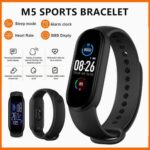 M5 Smart Watch Band Fitness Heart Rate with Activity Tracker WaterproofLike Steps Counter, Calorie Counter, BP, & OLED Touchscreen - Image 3