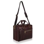 DORPER MONEY HILL Genuine Leather Laptop Bags For Men Office Use Professional Business Briefcase Bag 15 Inch Branded Stylish and Functional Bag for Work and Travel (Leather, Berlin Brown) - Image 5